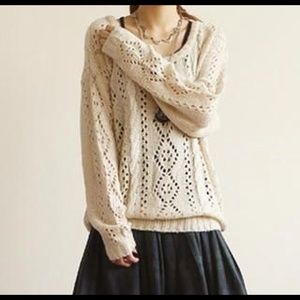 Cute Yesstyle open knit oversized sweater
