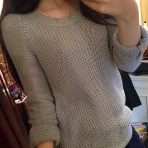 grey sweater