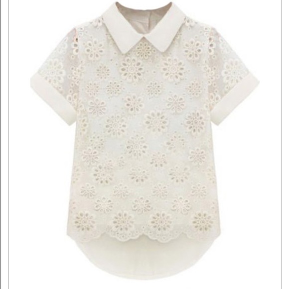 White chiffon blouse