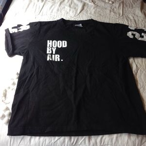 Cropped-ish Hood By Air tee