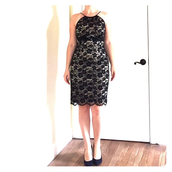Lace dress by Adriana Papell