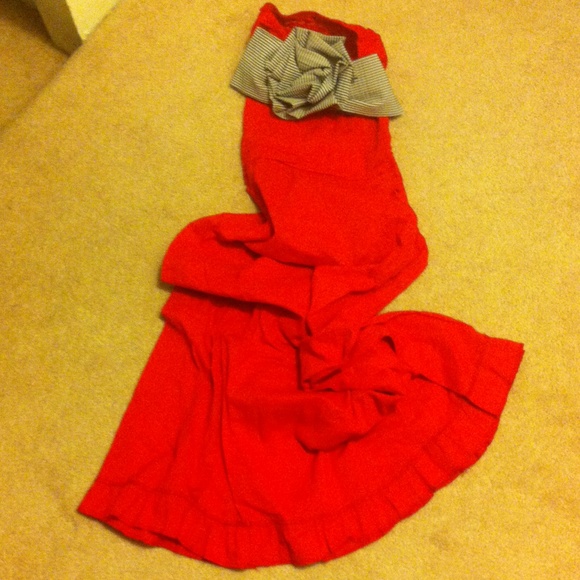 Pretty long red dress