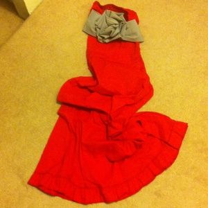 Pretty long red dress