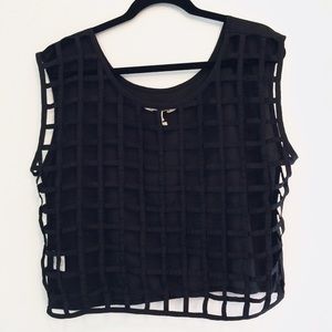 Caged Back Top