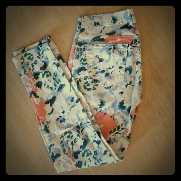 Gap Floral Skinny Jeans