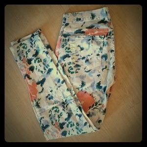 Gap Floral Skinny Jeans