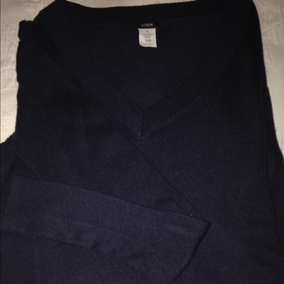 JCREW Vneck sweater, navy Blue, size XS
