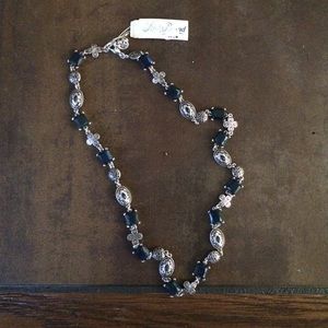 Lucky Brand blue jewel necklace