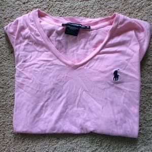 Polo by Ralph Lauren Womens V-Neck Tee - Medium