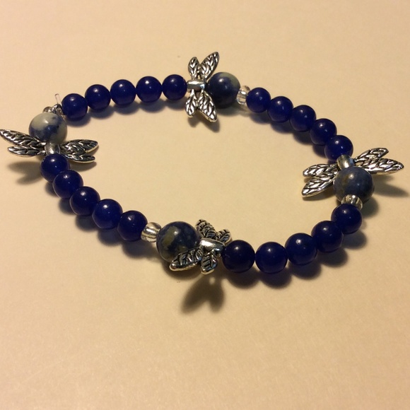 Sodalite & blue aventurine bracelet