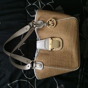 Michel Kors Mini Straw Tote