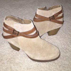 Tan Suede Booties