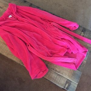 Bright pink robe