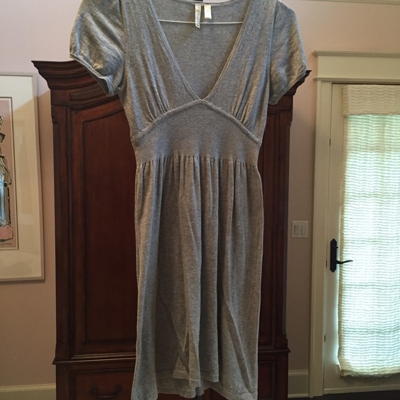 Grey sweater dress
