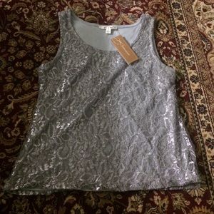 Francesca's Silver Top