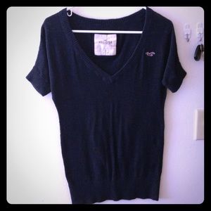 Hollister Half-Sleeved V-Neck Sweater