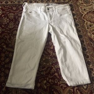 White Hollister Capris