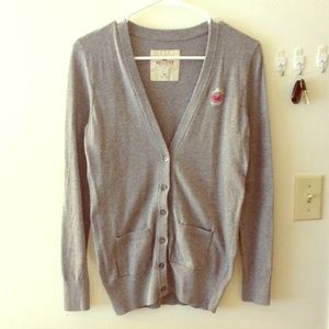 Hollister Half-Button Long-Sleeved Sweater