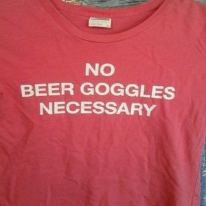 Abercrombie  no  beer goggles tee top