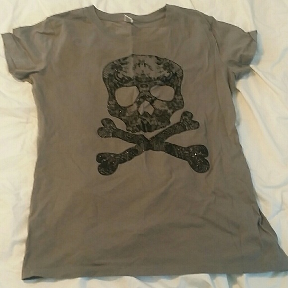 🔥FINAL MARKDOWN 🔥Grey skull t-shirt