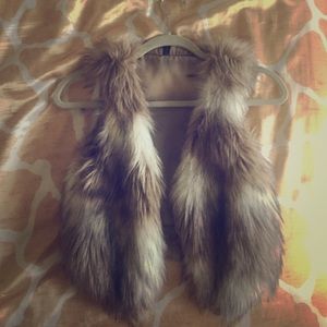 SOLD *** Brand New Faux Fur Vest - Tan
