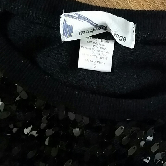 Black sequin sweater - Picture 2 of 3