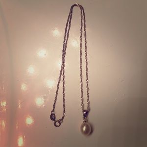 Silver Pearl Necklace