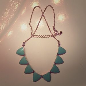 Teal and Gold Necklace