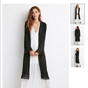 Forever 21 Black Kimono