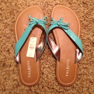 Make offer! Talbot's Turquoise flip flops