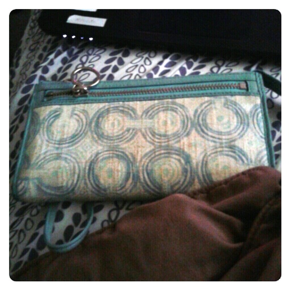 Baby blue Coach Wallet