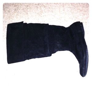 Faded Glory Black Knee-High Velvet Boots