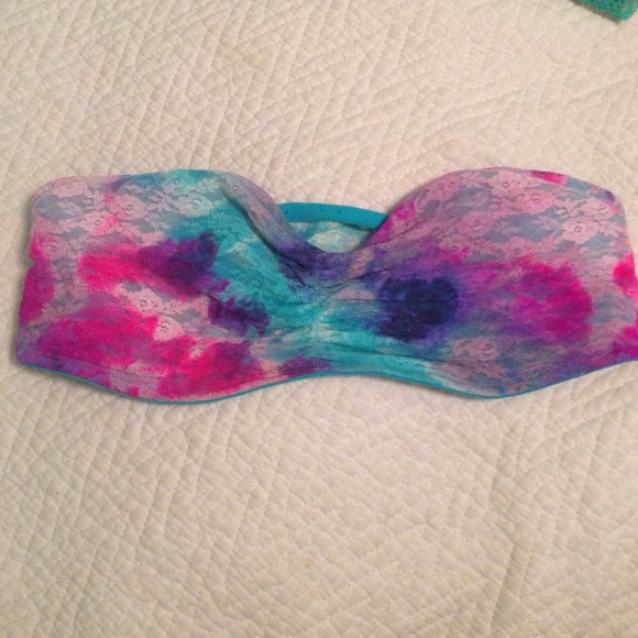 Pink tie dye bandeau