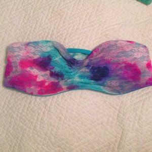 Pink tie dye bandeau
