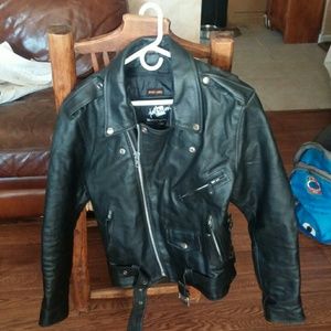 Leather Motorcycle Jacket by JAFRUM size 42 Unisex