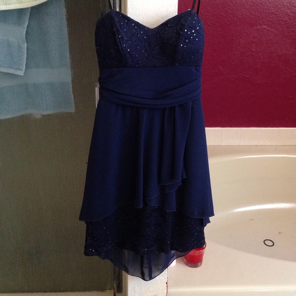Navy blue formal dress