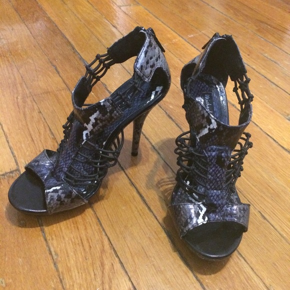 Michael Antonio Snakeskin heels