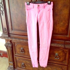 HOT PINK SKINNY JEANS