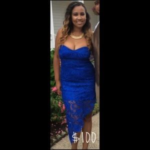 Royal blue dress