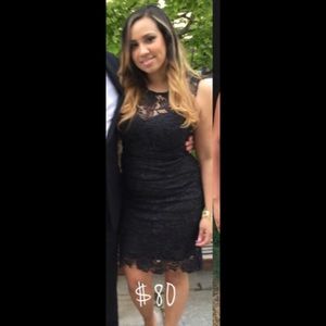 Black lace dress