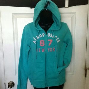NWT Aeropostale Teal Blue Hoodie