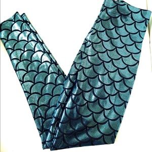 Blackmilk Mermaid Leggings small