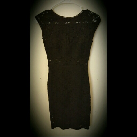 Short Length black lace dress from Foreign exchang