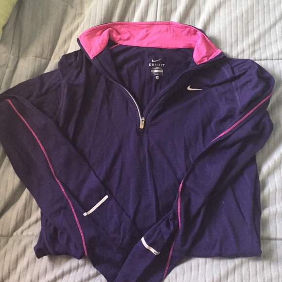 Nike drifit quarter zip jacket