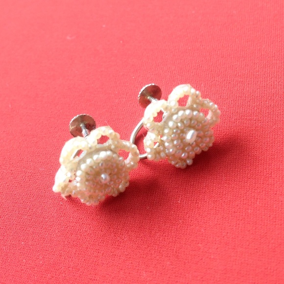 Antique pearl earrings
