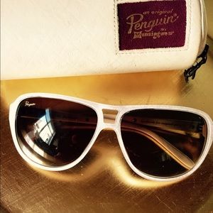 SOLD Penguin Original white polarized sunglasses