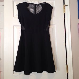Black lace dress