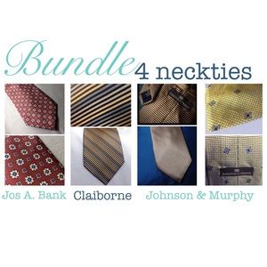 BUNDLE 4 SILK ties NWOT