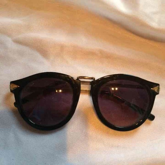 Black and Gold Urban Outfitters Sunglasses