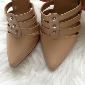 BCBGeneration Shoes - BCBGeneration Nude Studded Pumps BCBGeneration Shoes - BCBGeneration Nude Studded Pumps